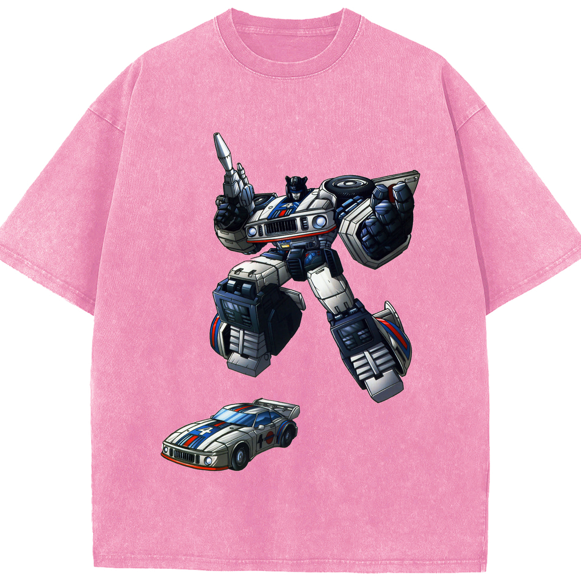 （画像用）  綿100% ヴィンテージ風 半袖Tシャツ（フロントプリント）